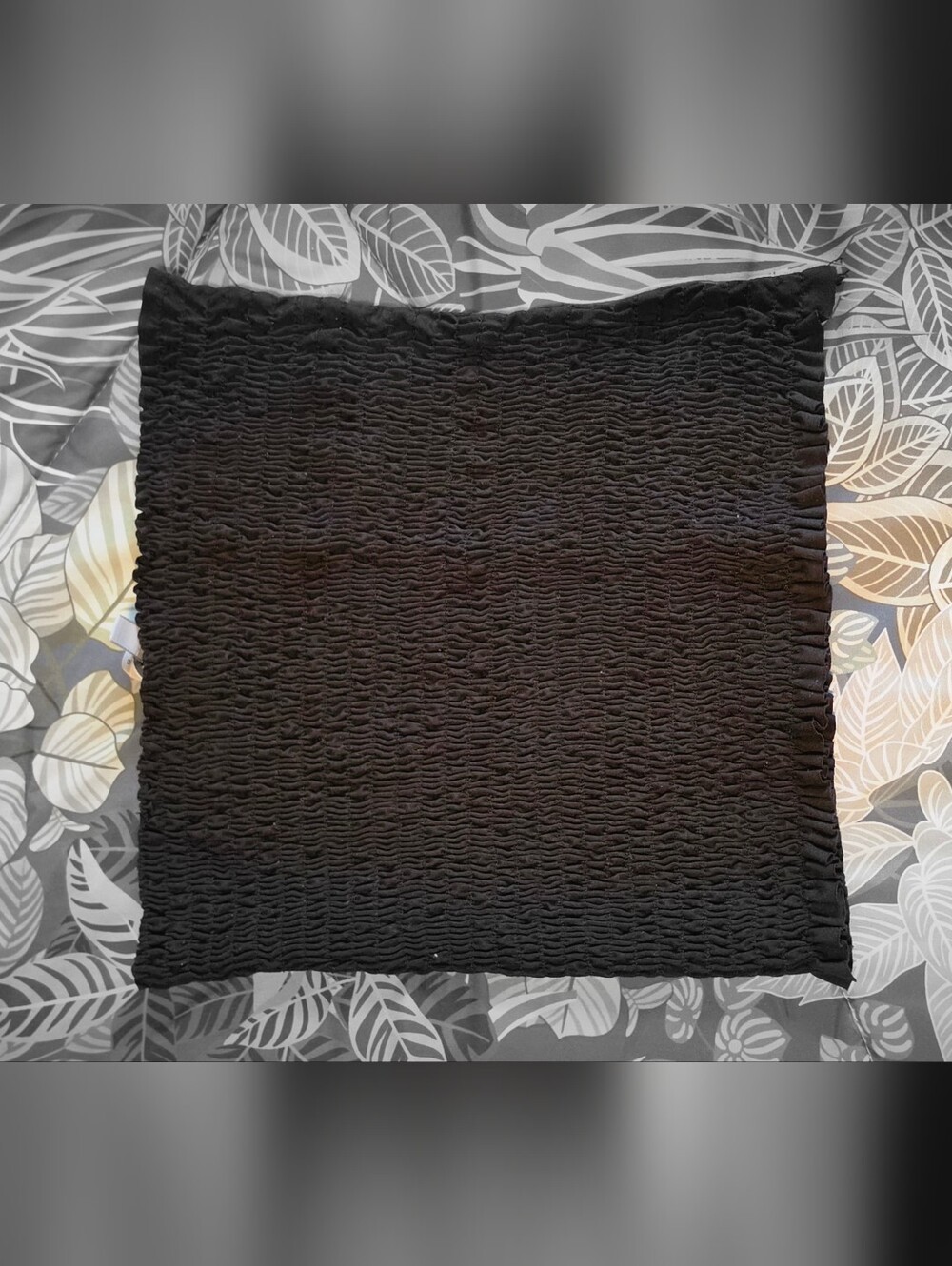 Gaze Black Smocked Tube Top